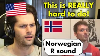 American Reacts to the Norwegian "R" Sound