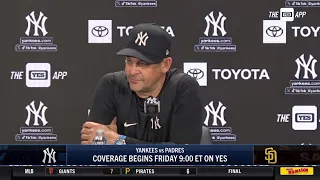 Aaron Boone recaps Yankees offense performance, Luis Gil