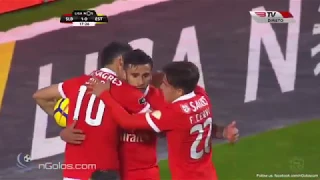 SL BENFICA 3 1 ESTORIL PRAIA resumo golos