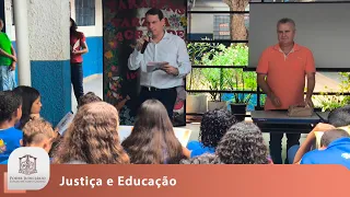 Nosso Judiciário realiza visita educativa em escolas estaduais de Várzea Grande