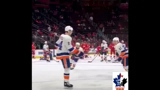 New York Islanders - pregame warmup - December 8, 2018