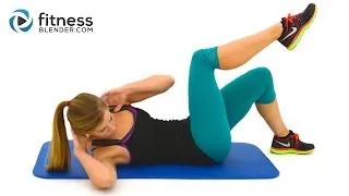 10 Minute Abs Workout -- At Home Abs and Obliques Exercises with No Equipment