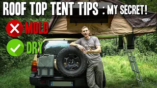KEEP MOLD AWAY FROM YOUR ROOFTOP TENT : DO THIS !