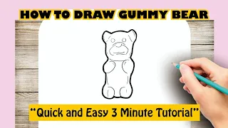 How to draw GUMMY BEAR