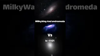 Milky way And andromeda Galaxy VS ic-1101