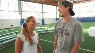 MLG pro gamer David 'Walshy' Walsh Vs Xperia Hot Shot Dominika Cibulkova