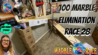 100 Marble Live Elimination Race 28 | ASMR | Marble Run