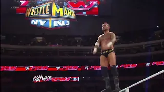 John Cena hurricanrana to CM Punk - WWE RAW 2/25/2013