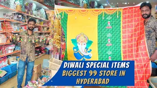 SVB 99 Store |Diwali Decoration Items| Returns Gifts|Lights|Backdrops| Largest 99 Store in Hyderabad