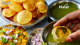 Original பானி பூரி A to Z secret tips-வுடன் சுலபமா செய்ங்க😋| pani puri recipe in tamil | pani puri
