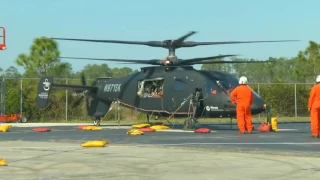 Sikorsky   S 97 Raider Multi Role Attack Helicopter Engine and Rotor Head Turning Testing 720p