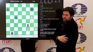 Hikaru Nakamura beats Fabiano Caruana and analyses his game live in the studio | FIDE Grand Swiss