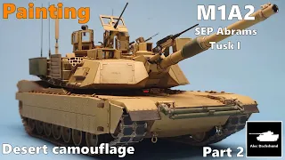 M1A2 SEP Abrams Tusk I -1/35 Meng- Tank Model - Part 2 [ painting ] #scalemodel #modelmaking #プラモデル