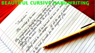 Beautiful cursive handwriting//printed handwriting by Pilot pen //Handwriting tips