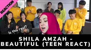 [Malay] Teens react to shila amzah - beautiful (도깨비) 외국인이 부른 K-POP 10대들 반응