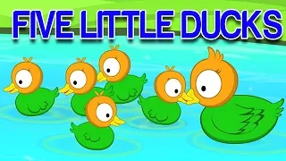 пять маленьких уток | русский мультфильмы для детей | Five Little Ducks | Kids Rhymes Russia