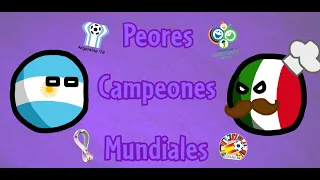 Los Peores Campeones Mundiales | (1930 - 2022) | Fun Animator