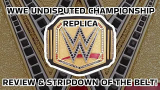 WWE UNDISPUTED CHAMPIONSHIP REVIEW & STRIP DOWN OF PARTS! Comparison with Universal Replica Belt!