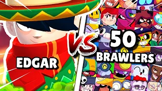 EDGAR VS TODOS OS BRAWLERS DO BRAWL STARS!