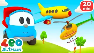 Leo si Truk & helikopter, dan perahu untuk anak | Video untuk anak & kartun dalam bahasa Indonesia