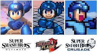 Super Comparison | Mega Man Moveset | SSBU vs SSF2 vs SSBC