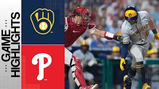 Brewers vs. Phillies Game Highlights (7/18/23) | MLB Highlights