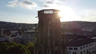 Drohnen Flug/ Germany/ Stuttgart/ Feuersee/ Film DJI Mavic Mini