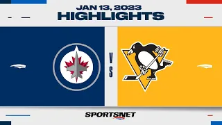 NHL Highlights | Jets vs. Penguins - January 13, 2023