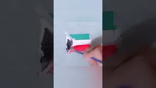 How to draw flag of Kuwait #shorts #viral #youtubeshorts #kuwait