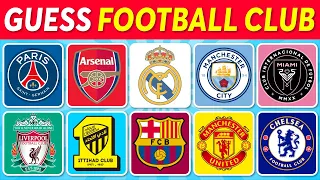 Guess the Football Club in 3 Seconds |  Football Team Logo Quiz 2024