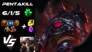 TOP Sion vs Sett [PENTAKILL] - EU Challenger Patch 14.10