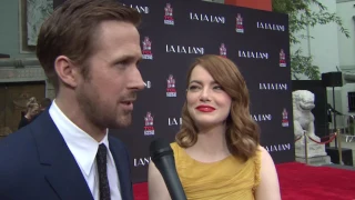 Ryan Gosling & Emma Stone Hand & Footprint Ceremony Interivew | ScreenSlam