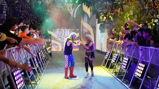 Rey Mysterio and Zelina Vega Entrance At WWE SmackDown In San Juan, Puerto Rico, May. 5, 2023