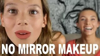 NO MIRROR MAKEUP | SISTER CHALLENGE