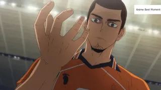 Asahi Azumane puts 100% in his serve for the first time | haikyuu to the top part2 ep 10