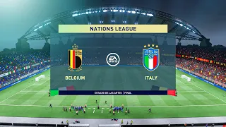 FIFA 22 - Belgium vs Italy - Play off ( UEFA Nations League ) Gameplay & Full match