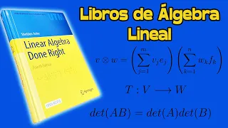 Libros de Álgebra Lineal Nivel Básico-Nivel Avanzado | MathPures