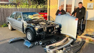 Crash damaged Classic BMW E30 from Copart Part 2