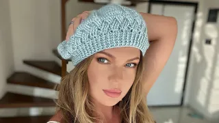 Вяжем шикарный осенний берет! 🍁 Мастер-класс! 💙 Beautiful crochet beret