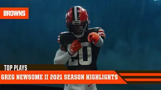 Greg Newsome II highlights from the 2021 NFL season