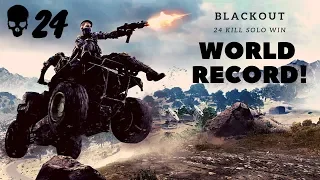 24 KILL SOLO BLACKOUT WIN (PS4 WORLD RECORD!!!)