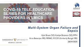 VUMC Session 3: Multi-Organ Failure and Sepsis Management in the COVID-19 Patient #005SEA
