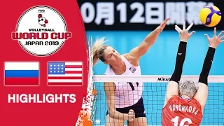 RUSSIA vs. USA - Highlights | Women's Volleyball World Cup 2019