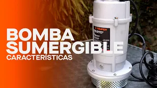 Bomba sumergible metálica para agua limpia uso rudo 1/2 HP | Características | Truper