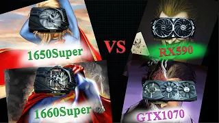 Неожиданно хорошо! 1650 Super vs 1660 Super vs RX 590 vs GTX 1070