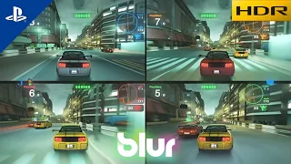 Blur Multiplayer 4 Players Gameplay