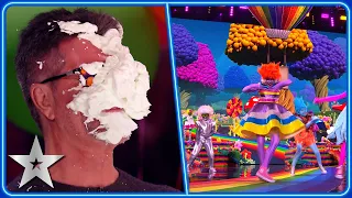 CHEEKY Troll Dancers cover Simon Cowell's face with FOAM! | Semi-Finals | BGT 2024
