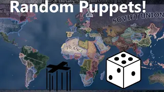 Major Nations Control Random Puppets! Hoi4 Timelapse