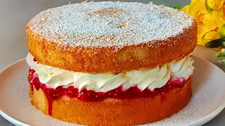 Cake in 15 minutes! Cake that melts in your mouth. You will be amazed.
