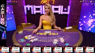 Soft & Whisper Unintentional ASMR Casino Blackjack Gameplay Macau with Estere #1